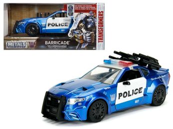Barricade Custom Police Car From \Transformers\" Movie 1/24 Diecast Model Car by Jada Metals"""
