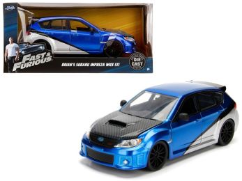 Brian\'s Subaru Impreza WRX STI \Fast & Furious\" Movie 1/24 Diecast Model Car by Jada"""