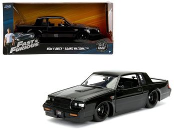 Dom\'s Buick Grand National Black \Fast & Furious\" Movie 1/24 Diecast Model Car by Jada"""
