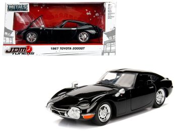 1967 Toyota 2000GT Coupe Black \JDM Tuners\" 1/24 Diecast Model Car by Jada"""