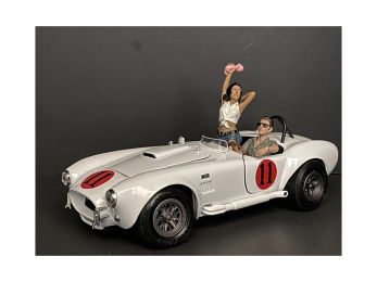 Seated Couple Release IV, 2 piece Figurine Set for 1/18 Scale Models by American Diorama