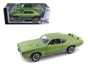 1969 Pontiac GTO Judge Green American Muscle 20th Anniversary Edition 1/18 Diecast Model Car by Autoworld