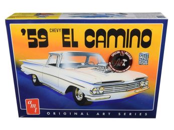 Skill 2 Model Kit 1959 Chevrolet El Camino 2 in 1 Kit \Original Art Series\" 1/25 Scale Model by AMT"""