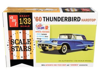 Skill 2 Model Kit 1960 Ford Thunderbird Hardtop \Scale Stars\" 1/32 Scale Model by AMT"""