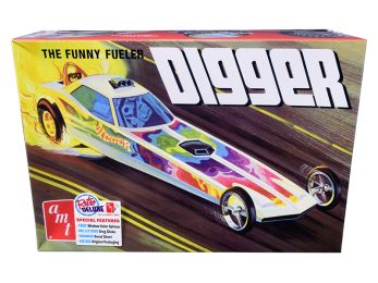 Skill 2 Model Kit Digger Dragster \The Funny Fueler\" 1/25 Scale Model by AMT"""
