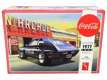Skill 3 Model Kit 1977 Ford Pinto \Popper\" with Vending Machine \""Coca-Cola\"" 2 in 1 Kit 1/25 Scale Model by AMT"""