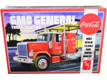 Skill 3 Model Kit GMC General Truck Tractor \Coca-Cola\" 1/25 Scale Model by AMT"""