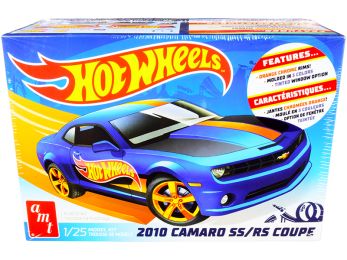 Skill 2 Model Kit 2010 Chevrolet Camaro SS/RS Coupe Hot Wheels 1/25 Scale Model by AMT