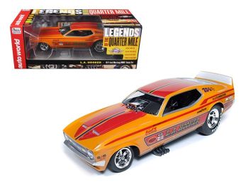 1971 Ford Mustang Steve Condit \LA Hooker\" NHRA Funny Car 1/18 Model Car by Autoworld"""