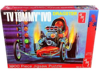 Jigsaw Puzzle \TV Tommy\" Ivo Dragster MODEL BOX PUZZLE (1000 piece) by AMT"""