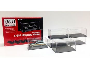 6 Collectible Display Show Cases for 1/64 Scale Model Cars by Autoworld
