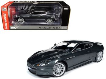 Aston Martin DBS Quantum Silver / Dark Gray Metallic (James Bond 007) \Quantum of Solace\" (2008) Movie 1/18 Diecast Model Car by Autoworld"""