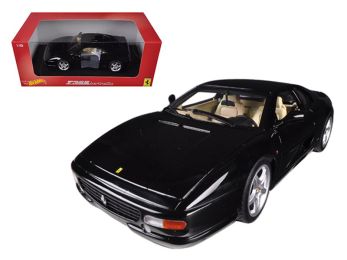 Ferrari F355 Berlinetta Coupe Black 1/18 Diecast Car Model by Hotwheels