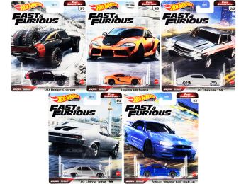 \Fast & Furious\ Movie 5 piece Set \Fast Superstars\ Diecast Model Cars by Hot Wheels