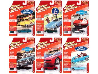 \Classic Gold Collection\" 2020 Set A of 6 Cars Release 3 Limited Edition to 2000 pieces Worldwide 1/64 Diecast Model Cars by Johnny Lightning"""
