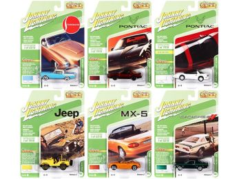 Classic Gold Collection 2021 Set B of 6 Cars Release 2 1/64 Diecast Model Cars by Johnny Lightning