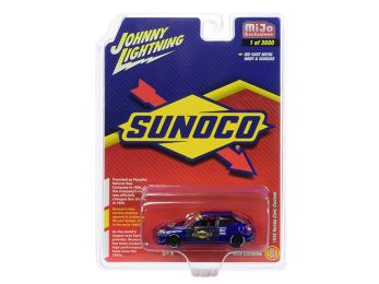 1998 Honda Civic Custom Dark Blue \Sunoco\" Limited Edition to 3600 pieces Worldwide 1/64 Diecast Model Car by Johnny Lightning"""
