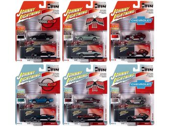 Johnny Lightning Collector\'s Tin 2020 Set of 6 Cars Release 2 Limited Edition to 3340 pieces Worldwide 1/64 Diecast Model Cars by Johnny Lightning