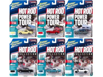 Muscle Cars USA 2017 Release 4A Set of 6 cars 1/64 Diecast Model Cars by Johnny Lightning