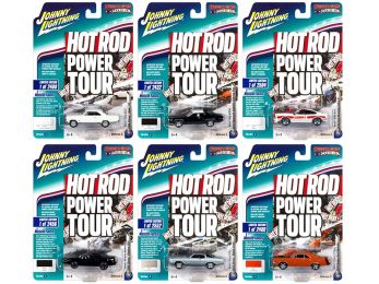 Muscle Cars USA 2018 Release 5, Set A of 6 Cars 1/64 Diecast Models by Johnny Lightning