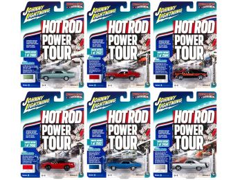 Muscle Cars USA 2018 Release 5, Set B of 6 Cars 1/64 Diecast Models by Johnny Lightning
