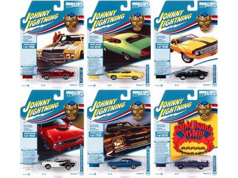 Muscle Cars USA 2021 Set A of 6 Cars Release 2 Class of 1971 1/64 Diecast Model Cars by Johnny Lightning