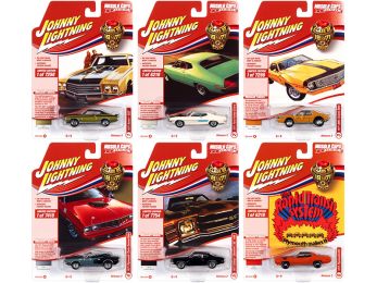Muscle Cars USA 2021 Set B of 6 Cars Release 2 Class of 1971 1/64 Diecast Model Cars by Johnny Lightning