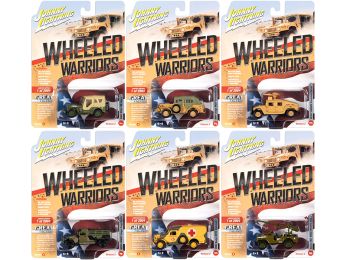 Wheeled Warriors Set A of 6 pieces Military Release 2 Limited Edition to 2004 pieces Worldwide 1/64 Diecast Model Cars by Johnny Lightning