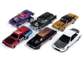 \Street Freaks\" 2019 Set A of 6 Cars Release 2 Limited Edition to 3000 pieces Worldwide 1/64 Diecast Models by Johnny Lightning"""