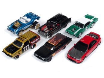 \Street Freaks\" 2019 Set B of 6 Cars Release 2 Limited Edition to 3000 pieces Worldwide 1/64 Diecast Models by Johnny Lightning"""