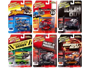 \Street Freaks\" 2019 Set A of 6 Cars Release 3 1/64 Diecast Models by Johnny Lightning"""