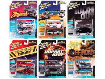 \Street Freaks\" 2020 Set B of 6 Cars Release 2 1/64 Diecast Model Cars by Johnny Lightning"""