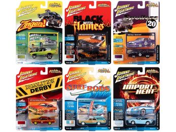\Street Freaks\" 2020 Set A of 6 Cars Release 4 1/64 Diecast Model Cars by Johnny Lightning"""