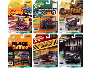 Street Freaks 2021 Set A of 6 Cars Release 1 1/64 Diecast Model Cars by Johnny Lightning