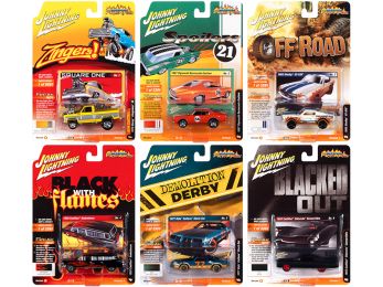Street Freaks 2021 Set B of 6 Cars Release 1 1/64 Diecast Model Cars by Johnny Lightning