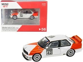 BMW M3 (E30) #42 Cor Euser Deutsche Tourenwagen Meisterschaft (DTM) (1991) \Hong Kong Exclusive\" 1/64 Diecast Model Car by True Scale Miniatures"""