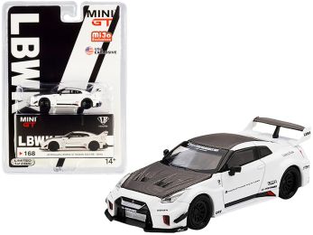 Nissan 35GT-RR Ver. 1 LB-Silhouette WORKS GT White and Carbon Limited Edition to 2400 pieces Worldwide 1/64 Diecast Model Car by True Scale Miniatures