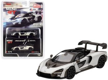 McLaren Senna Silver Limited Edition to 1200 pieces Worldwide 1/64 Diecast Model Car by True Scale Miniatures