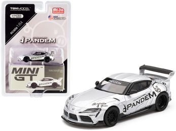 Toyota Pandem GR Supra V1.0 Silver Limited Edition to 3000 pieces Worldwide 1/64 Diecast Model Car by True Scale Miniatures