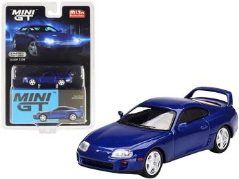 Toyota Supra (JZA80) Blue Pearl Metallic Limited Edition to 1200 pieces Worldwide 1/64 Diecast Model Car by True Scale Miniatures