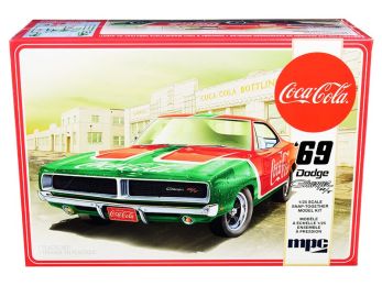 Skill 3 Snap Model Kit 1969 Dodge Charger RT \Coca-Cola\" 1/25 Scale Model by MPC"""