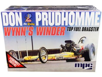 Skill 2 Model Kit Don \Snake\" Prudhomme Wynn\'s Winder TFD Top Fuel Dragster \""Legends of the Quarter Mile\"" 1/25 Scale Model by MPC"""