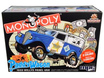 Skill 2 Snap Model Kit 1933 Willys Panel Paddy Wagon Police Van \Monopoly\" \""85th Anniversary\"" 1/25 Scale Model by MPC"""