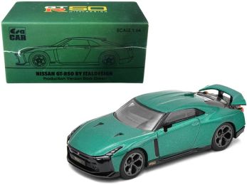 Nissan GT-R50 by Italdesign Dark Green 1/64 Diecast Model Car by Era Car