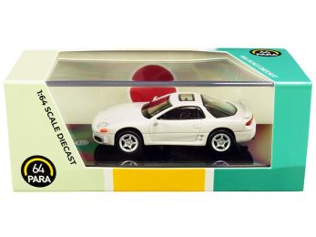Mitsubishi 3000GT GTO Glacier White Pearl 1/64 Diecast Model Car by Paragon