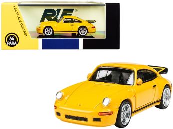 1987 RUF CTR Yellowbird Blossom Yellow 1/64 Diecast Model Car by Paragon