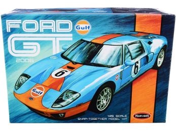 Skill 2 Snap Model Kit 2006 Ford GT \Gulf Oil\" 1/25 Scale Model by Polar Lights"""