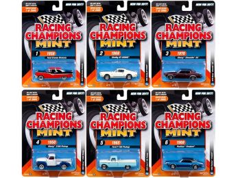 2017 Mint Release 3 Set B Set of 6 Cars 1/64 Diecast Model Cars by Racing Champions