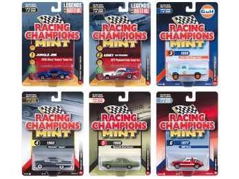 2018 Mint Release 2 Set A of 6 Cars 1/64 Diecast Models by Racing Champions