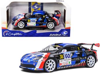 Alpine A110 RGT #38 Francois Delecour Rally Mont Blanc (2020) Competition Series 1/18 Diecast Model Car by Solido